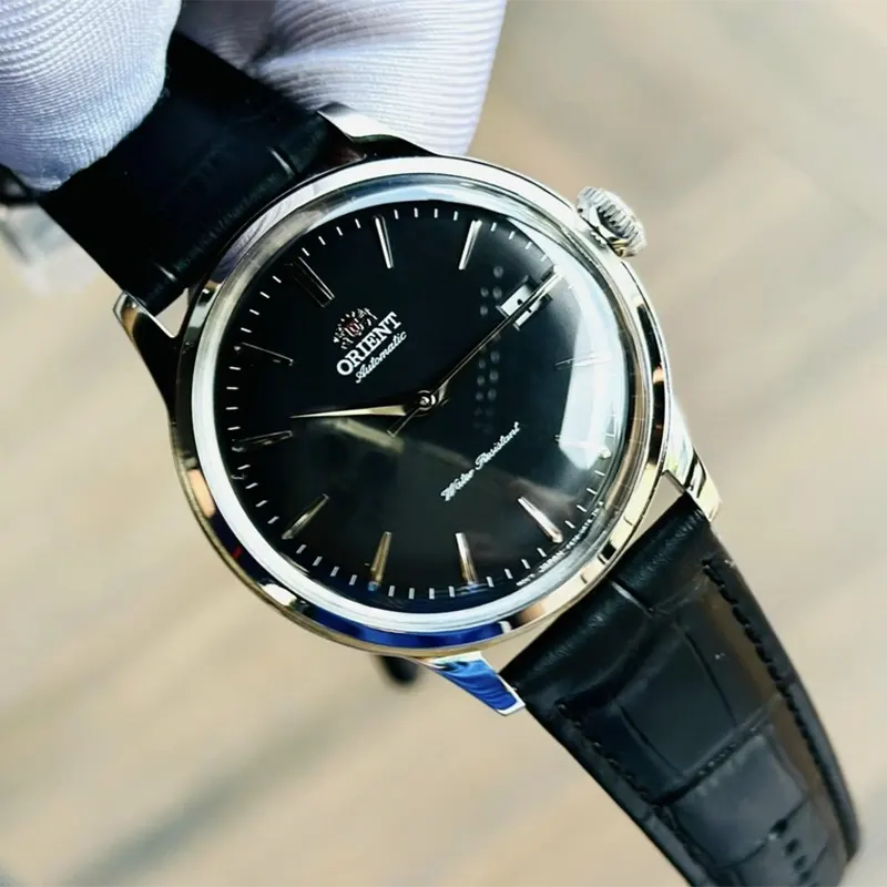 Orient Bambino Version 7 Automatic Black Dial Men's Watch- RA-AC0M02B